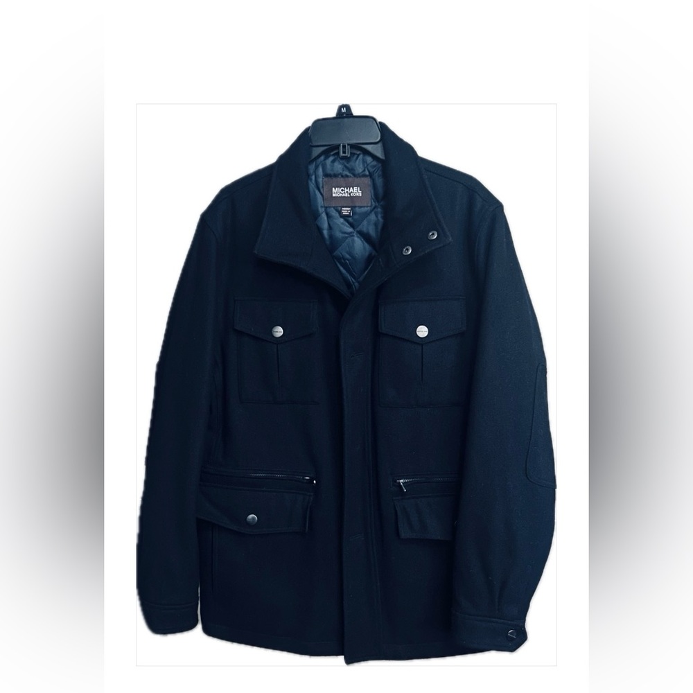 MICHAEL Michael Kors Men's blue Military Jacket